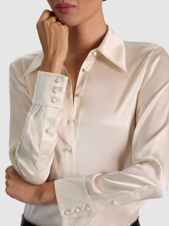 CHINO-WILLA SILK BLOUSE