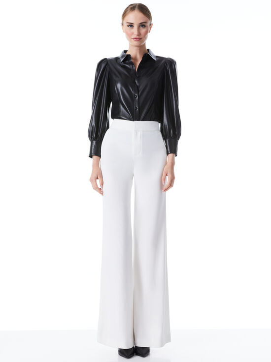 BLACK-NADINE VEGAN TOP