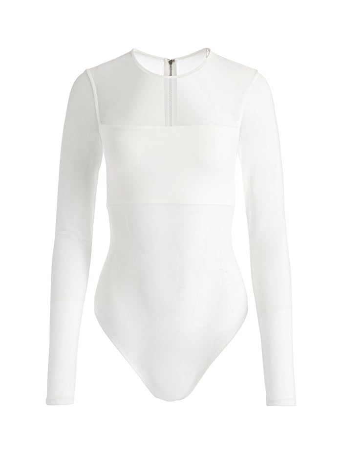 BANDEAU LONG SLEEVE BODYSUIT - OFF WHITE image 5 - Alice And Olivia