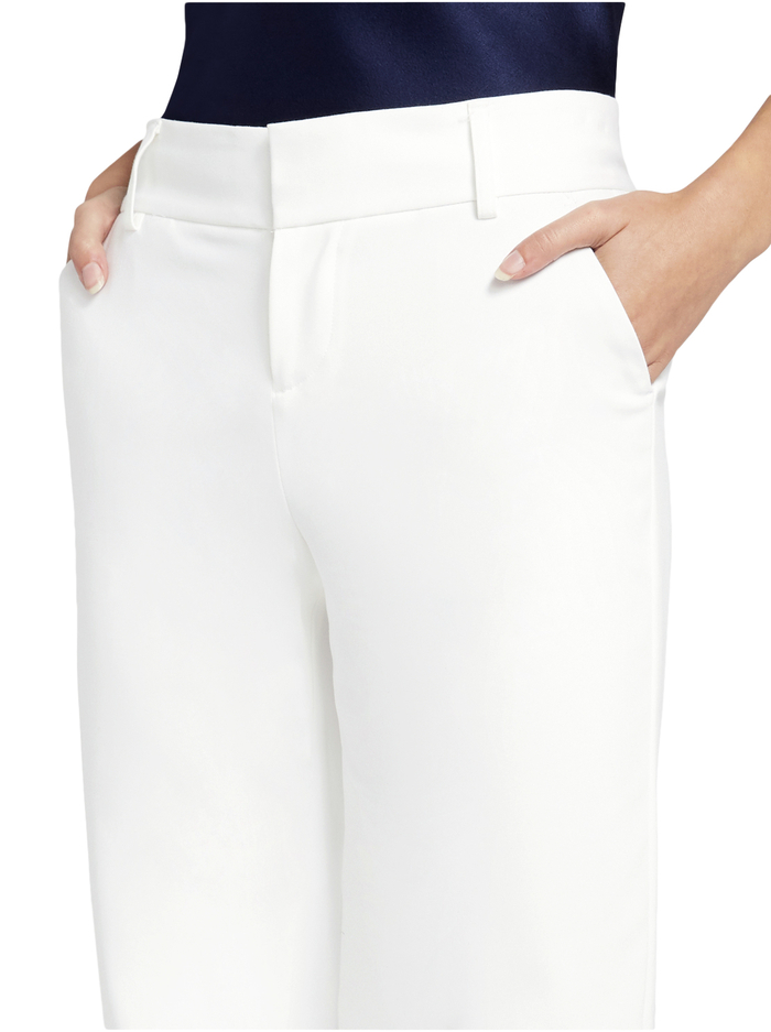 STACEY SLIM MID RISE PANT - WHITE image 3 - Alice And Olivia