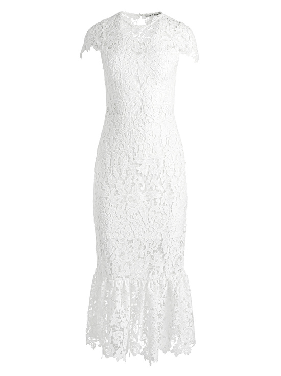 OFF WHITE-CLOVER OPEN BACK DRESS