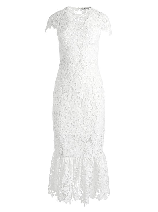OFF WHITE-CLOVER OPEN BACK DRESS