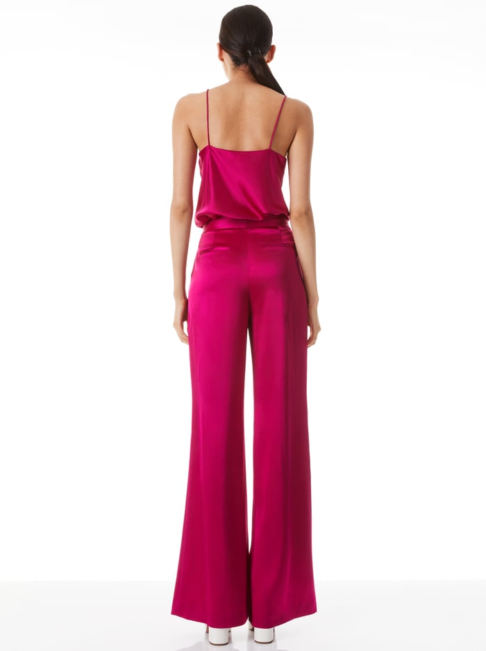 DYLAN HIGH WAISTED WIDE LEG PANT - RASPBERRY image 1 - Alice And Olivia