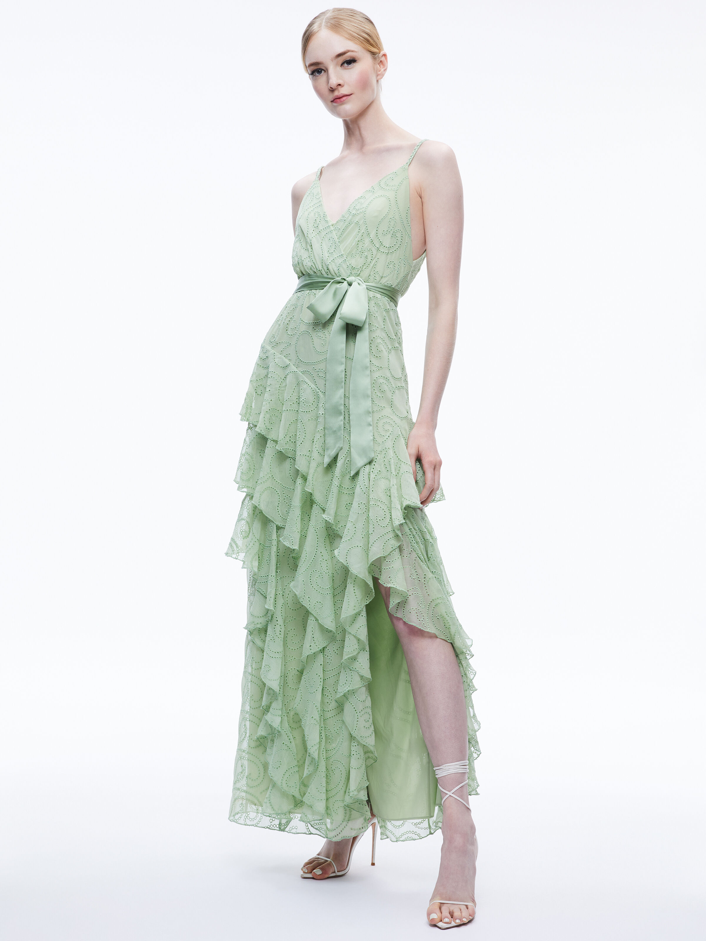 Alice and olivia green dress online