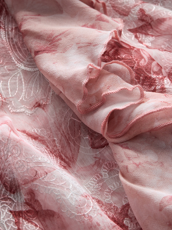 CHER RUFFLE MAXI ROBE