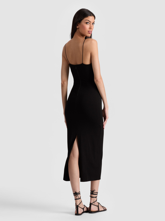 BLACK-FIFI MIDI DRESS