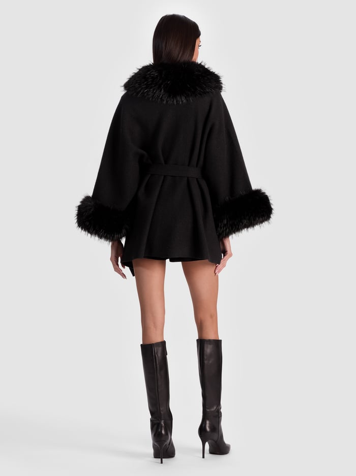 JOANNE SWEATER COAT - BLACK image 2 - Alice And Olivia