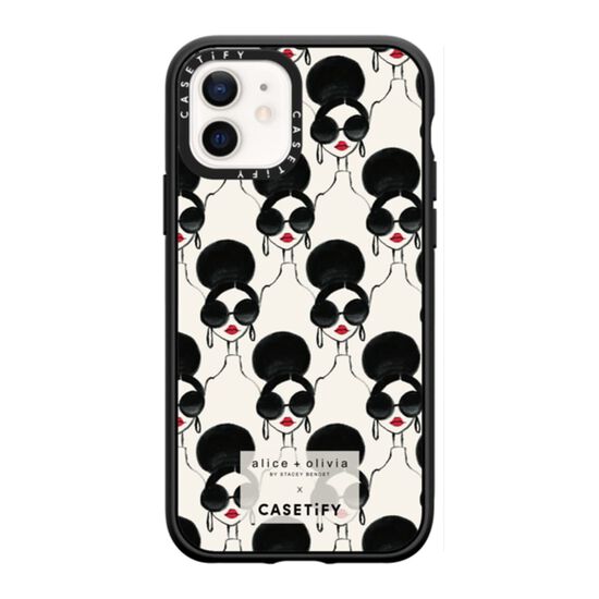 A+o X Casetify Iphone 13 Pro Max Case In Black/white Alice Olivia