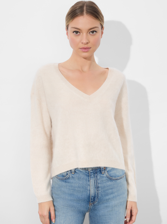 WILLIAMS PULLOVER - OATMEAL HEATHER - Alice And Olivia