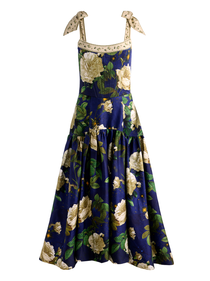 ROSALEE MIDI DRESS - TWILIGHT EDEN image 5 - Alice And Olivia