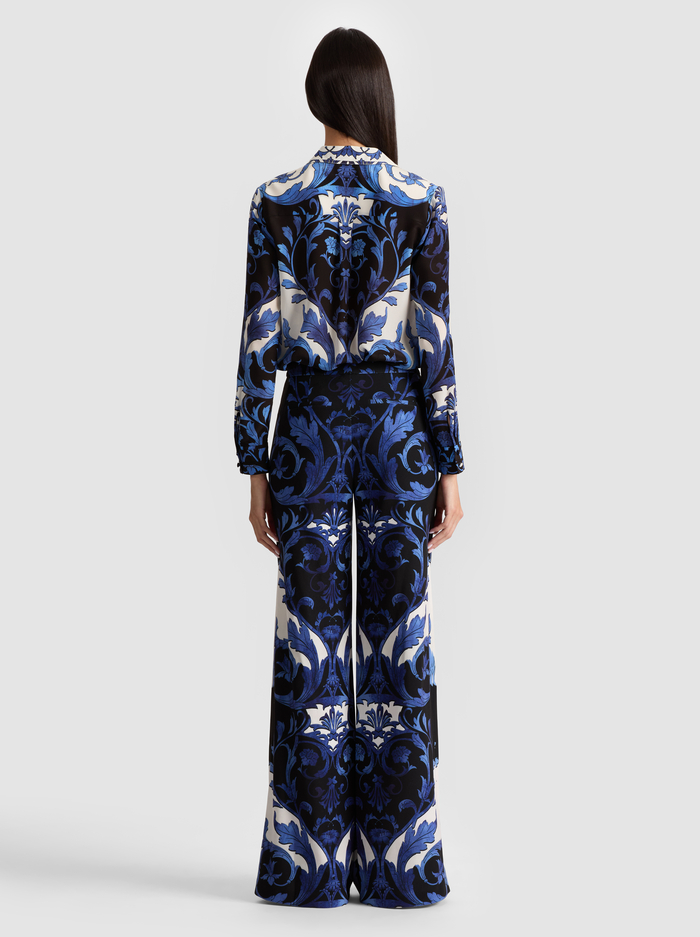 WILLA SILK BLOUSE - REGAL RETREAT image 2 - Alice And Olivia