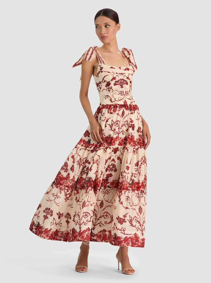 HAVEN FLARED MAXI DRESS - ORCHARD GLOW image 3 - ALICE + OLIVIA