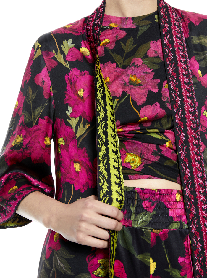 DOTTIE REVERSIBLE KIMONO - SHOW ME LOVE LIME PUNCH MULTI image 2 - Alice And Olivia
