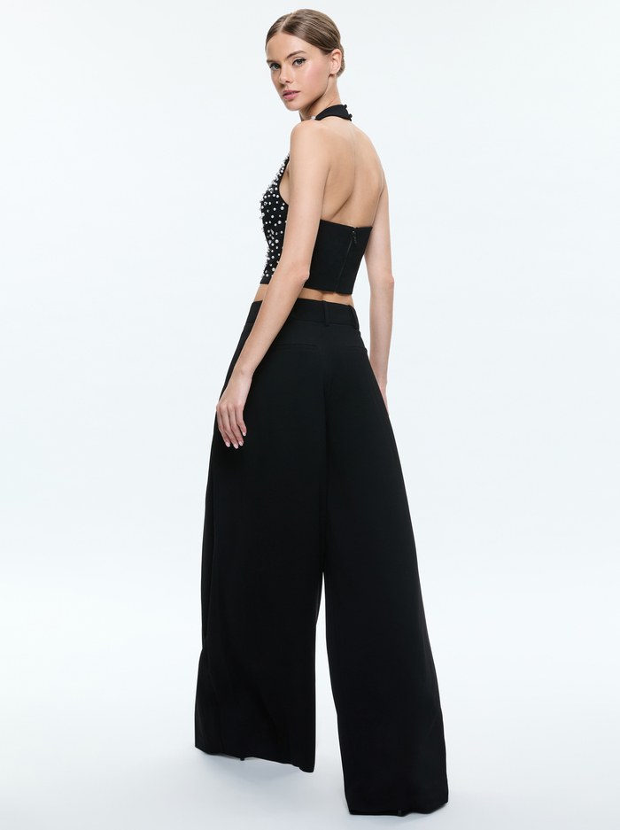 KIESHA EMBELLISHED TOP - BLACK/SILVER image 3 - Alice And Olivia