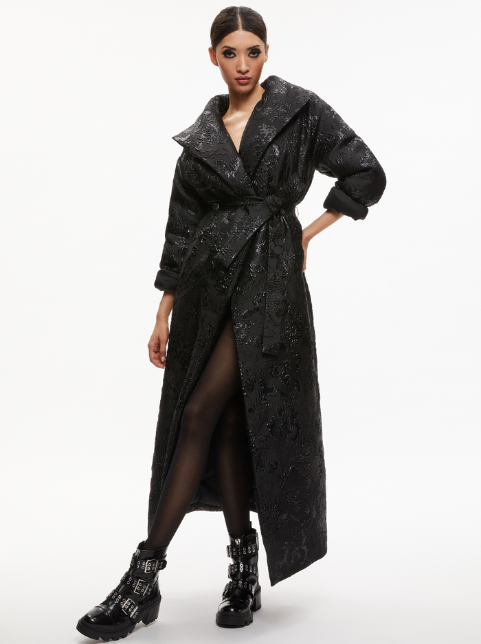 IMA DUVET MAXI PUFFER COAT - BLACK image 3 - Alice And Olivia
