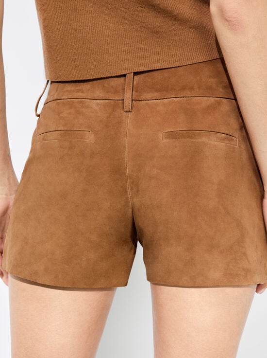 CAMEL-CADY SUEDE SHORT