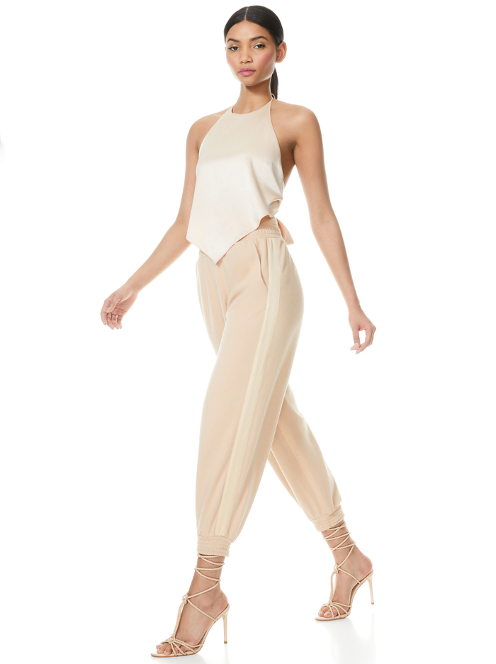 RIO CORSET JOGGER - ALMOND image 5 - Alice And Olivia