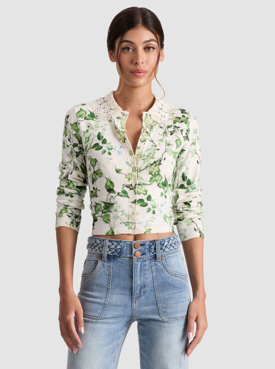 VINEYARD-CARSON COLLARED CARDIGAN