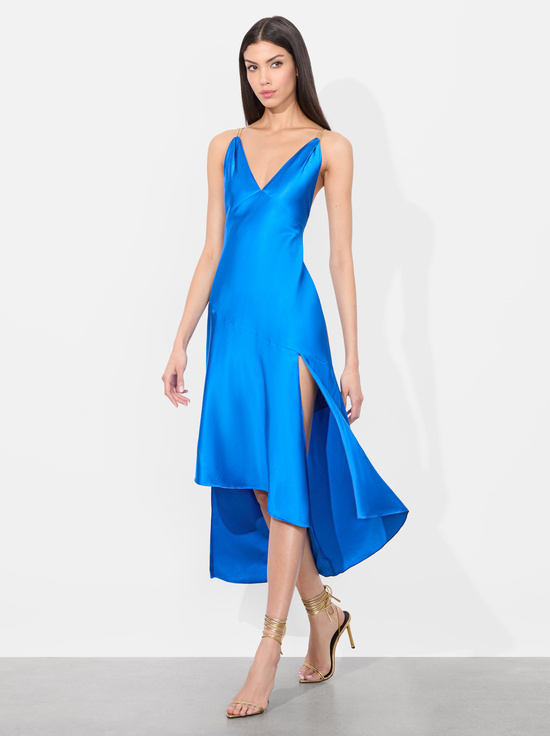 TRUE BLUE-SAVANA CHAIN STRAP MIDI DRESS