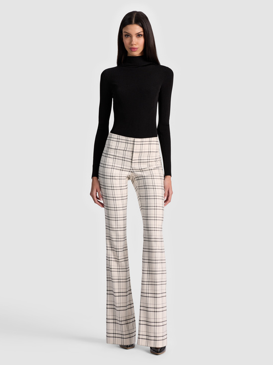 COOL GIRL PLAID-OLIVIA BOOTCUT PANT