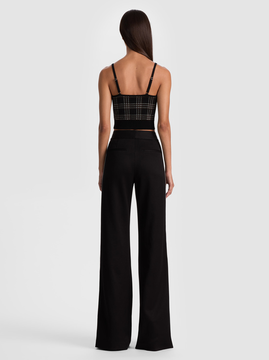 BLACK MULTI-MAUDE PLAID BRALETTE