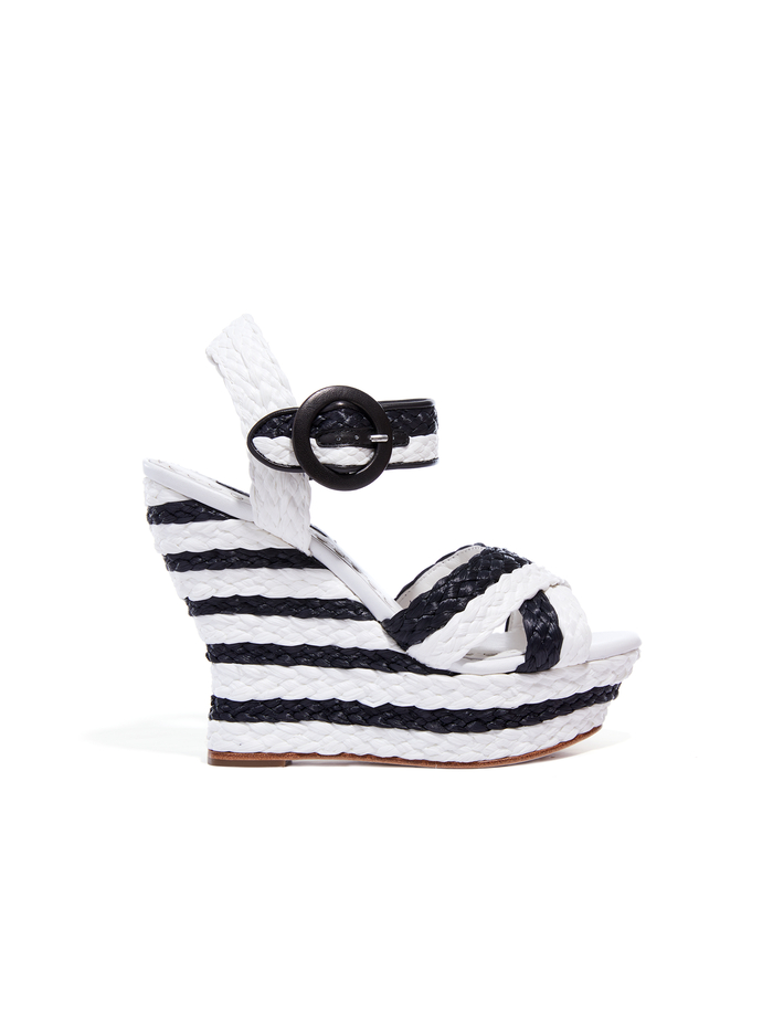JOSIEY SANDAL - BLACK/WHITE image 3 - Alice And Olivia