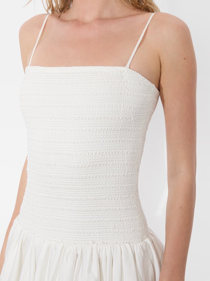 ARDEN DROP WAIST MINI DRESS - OFF WHITE image 3 - Alice And Olivia