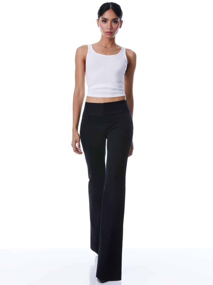 OLIVIA BOOTCUT PANT - BLACK image 4 - Alice And Olivia