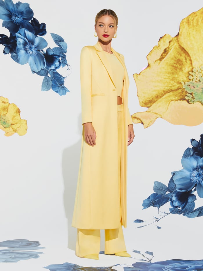 MACEY LONG BLAZER - BUTTER image 6 - Alice And Olivia