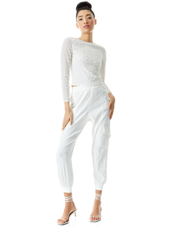 WHITE-MONTAUK SOFT CARGO JOGGER-