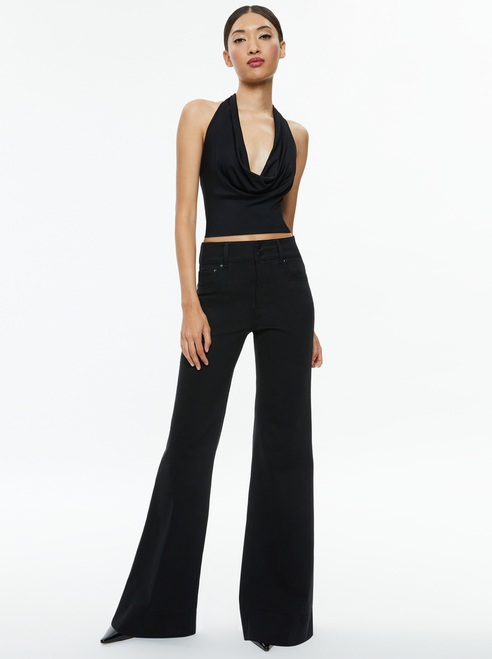 AYANNA CROP TOP - BLACK image 1 - Alice And Olivia