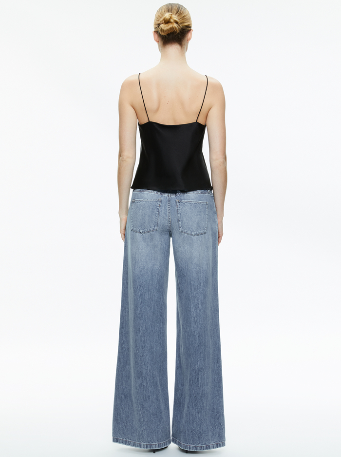 HARMON DRAPEY SLIP TANK - BLACK image 1 - Alice And Olivia