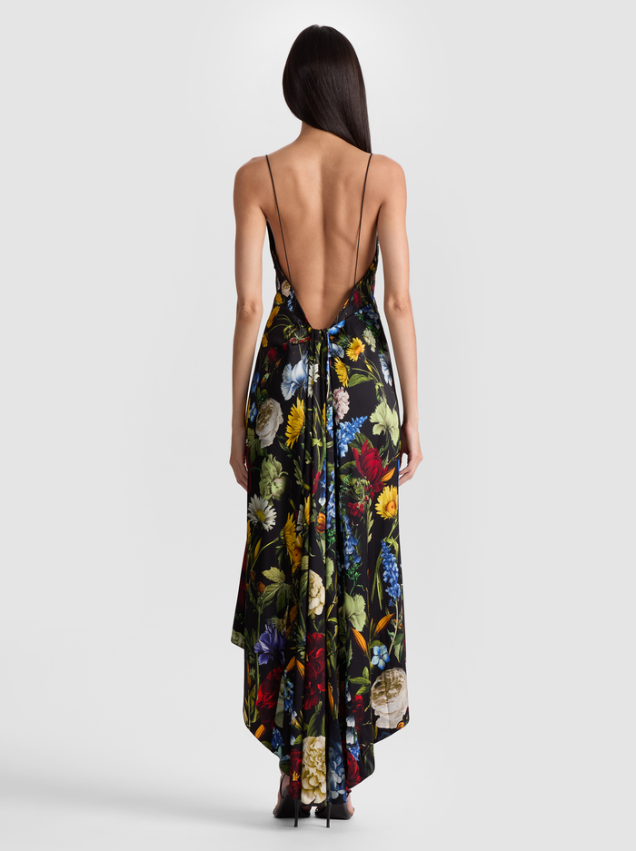 LUCIANA SLIP DRESS - SOCIAL HOUR BLACK - Alice And Olivia
