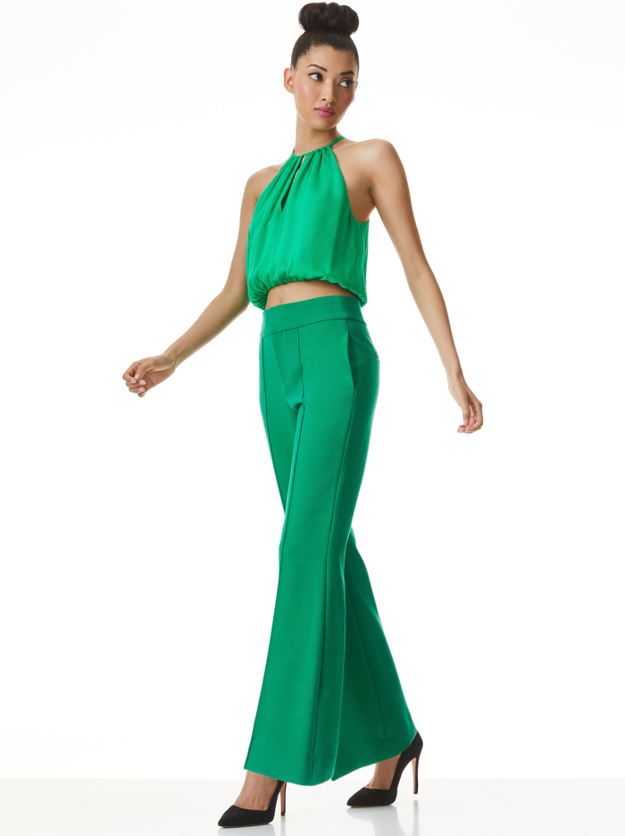 COHEN KEYHOLE TANK - DEEP EMERALD image 4 - Alice And Olivia