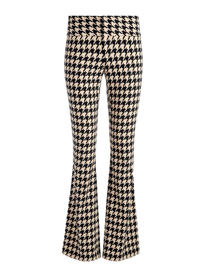 OLIVIA HOUNDSTOOTH BOOTCUT PANT - ALMOND/BLACK image 5 - Alice And Olivia