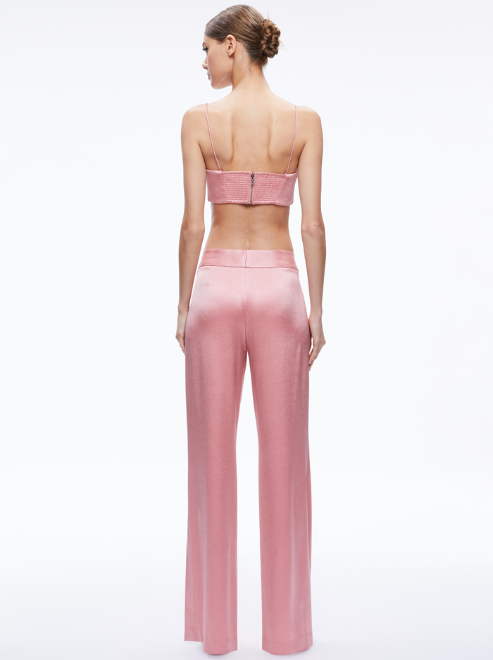 SASHA THIN STRAP CROP TOP - ROSE image 1 - Alice And Olivia