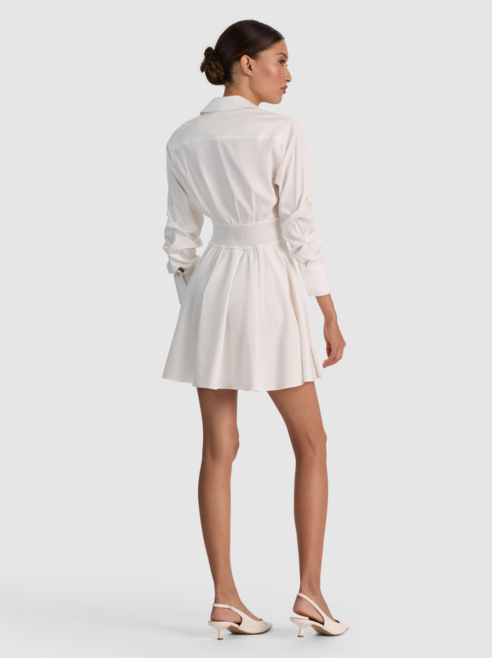 EDIE CORSET MINI SHIRT DRESS - OFF WHITE image 2 - ALICE + OLIVIA