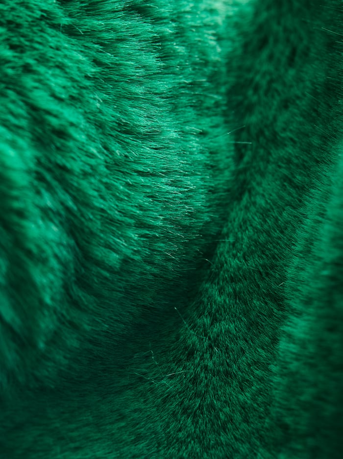 YETTA FAUX FUR COAT - FOREST GREEN image 1 - Alice And Olivia