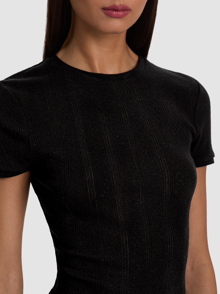 TESS TEE - BLACK image 3 - ALICE + OLIVIA