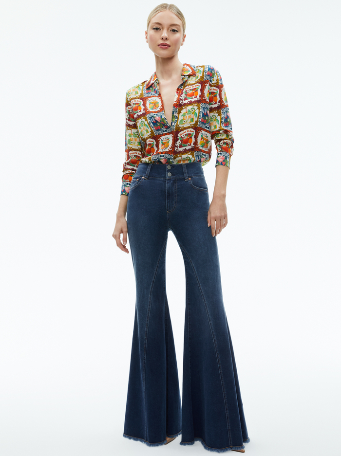 WILLA SILK BLOUSE - A SUMMER DAY image 1 - Alice And Olivia