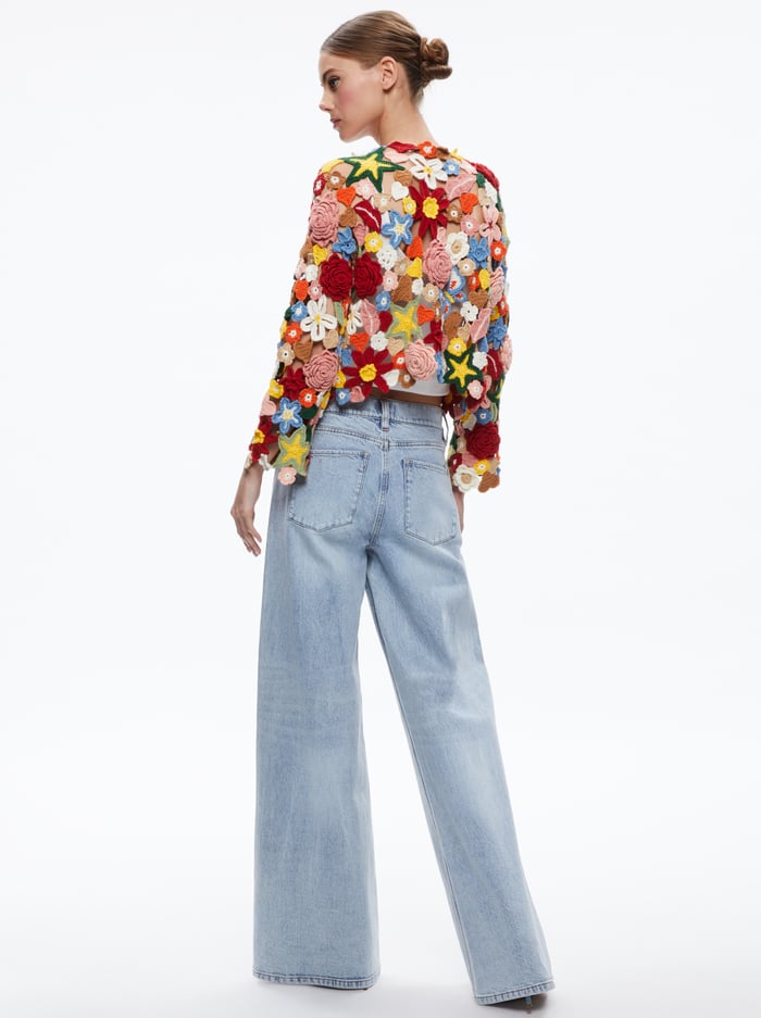 FAWN COLLAGE CARDIGAN - MULTI image 1 - Alice And Olivia