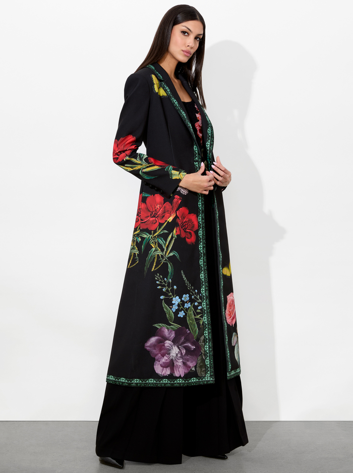 BRET LONG BLAZER - IN THE WIND FLORAL image 1 - Alice And Olivia