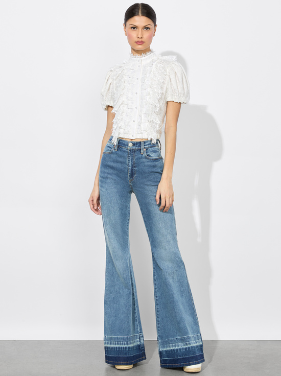 OFF WHITE-GERALDINE LACE TOP