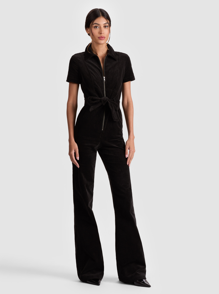 GORGEOUS CORDUROY JUMPSUIT - BLACK image 3 - Alice And Olivia