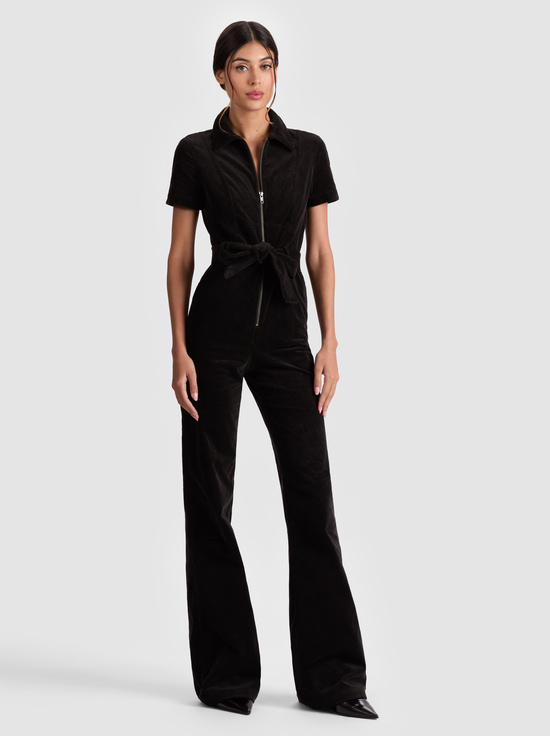 BLACK-GORGEOUS CORDUROY JUMPSUIT