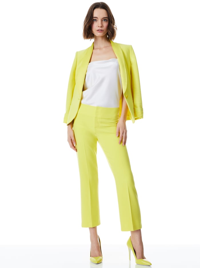 OLIVIA ANKLE PANT - CANARY image 4 - Alice And Olivia