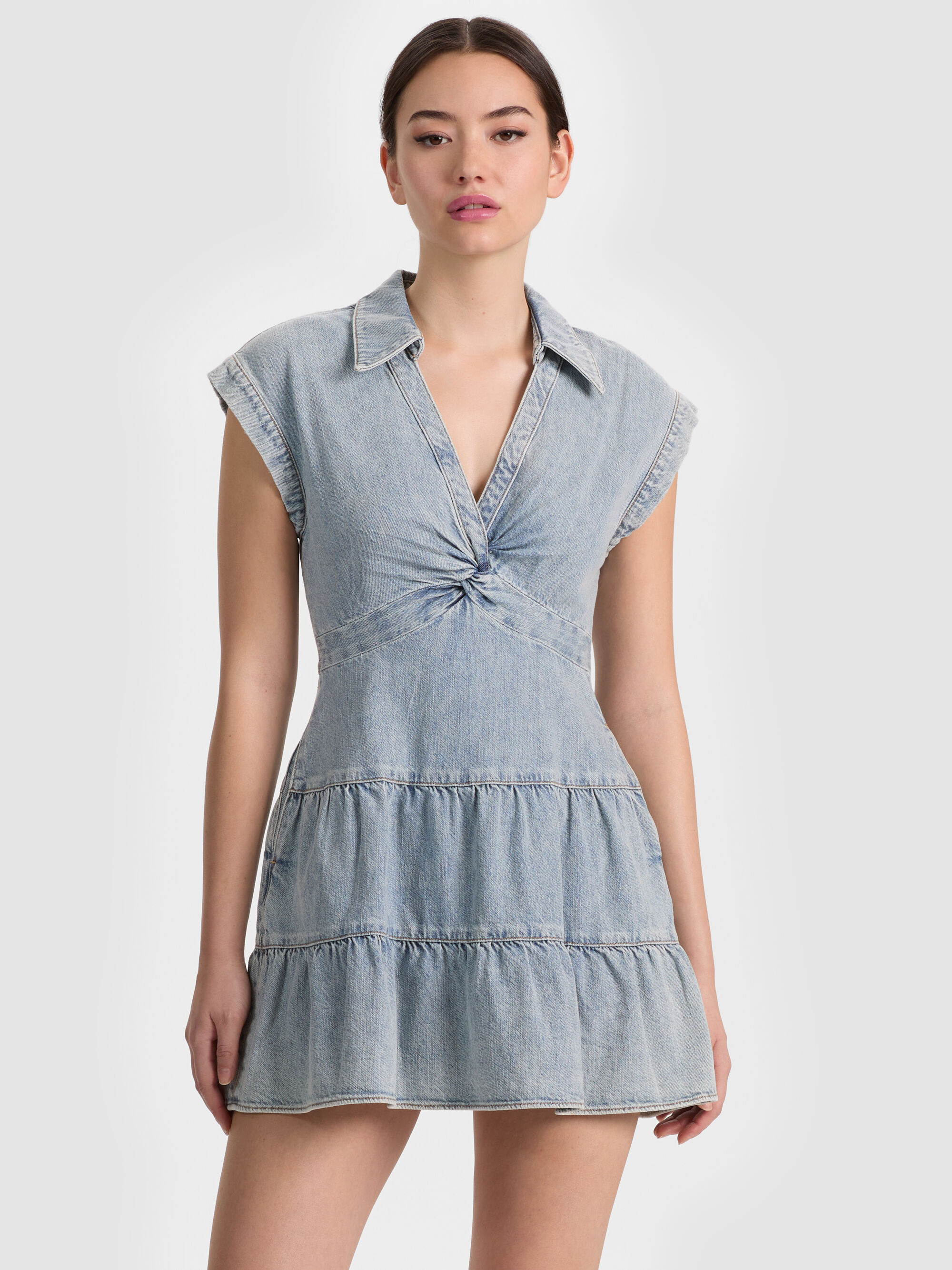 Ofelia Mina denim dress blue