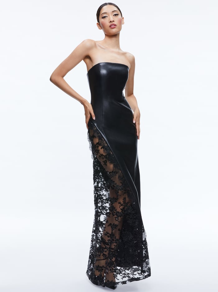 RETHA VEGAN GOWN - BLACK image 4 - Alice And Olivia