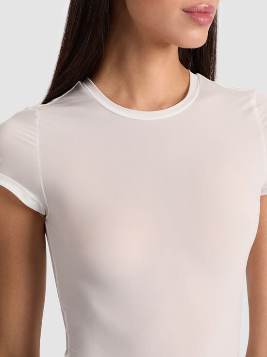 OFF WHITE-HOTTIE SHORT SLEEVE BODYSUIT