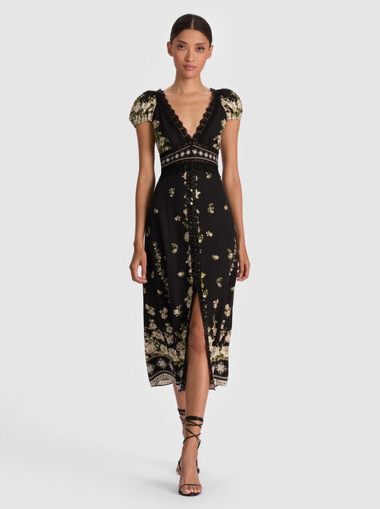FREE FALLING-ROSE MIDI DRESS